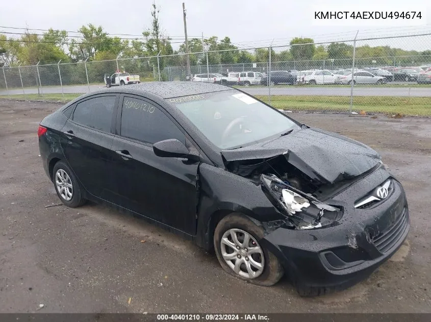 KMHCT4AEXDU494674 2013 Hyundai Accent Gls/Gs