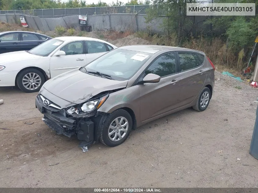 KMHCT5AE4DU103105 2013 Hyundai Accent Gs