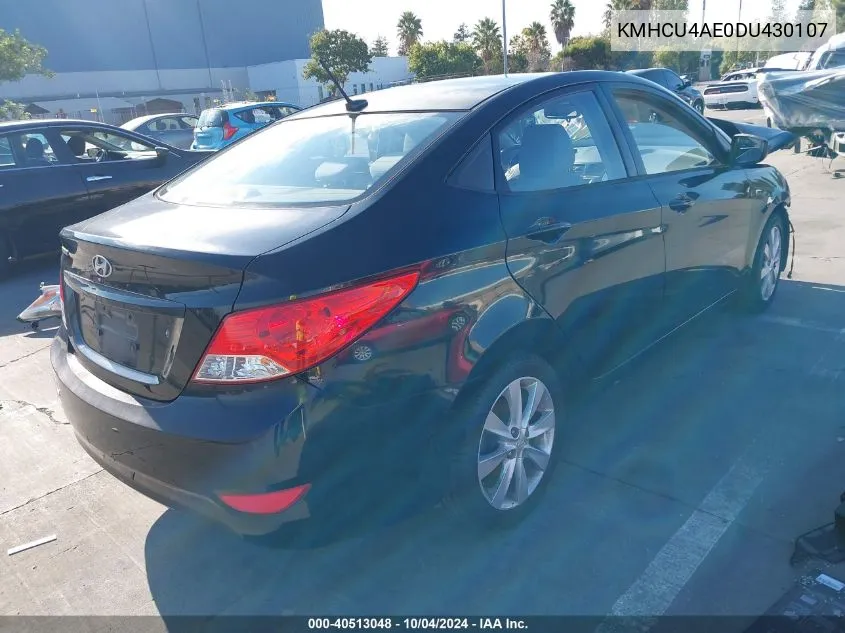 2013 Hyundai Accent Gls VIN: KMHCU4AE0DU430107 Lot: 40513048