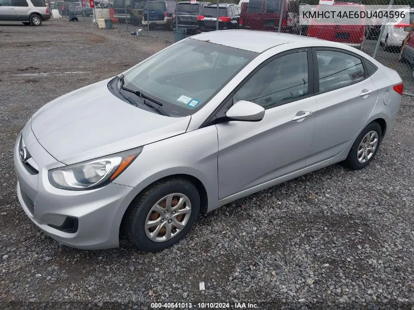 2013 Hyundai Accent Gls VIN: KMHCT4AE6DU404596 Lot: 40541013