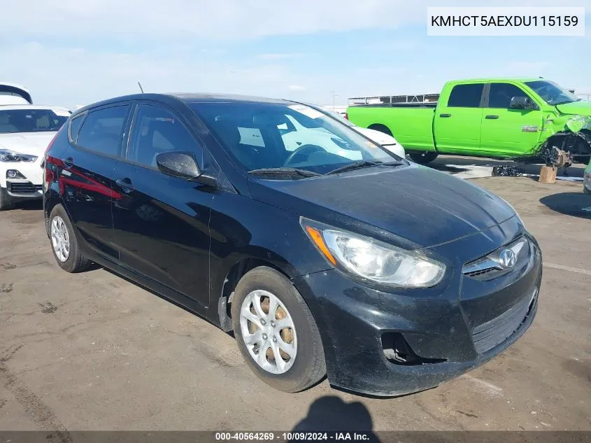 2013 Hyundai Accent Gs VIN: KMHCT5AEXDU115159 Lot: 40564269