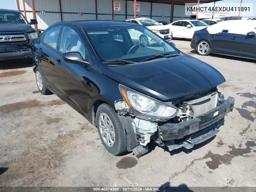 2013 Hyundai Accent Gls/Gs VIN: KMHCT4AEXDU411891 Lot: 40574360