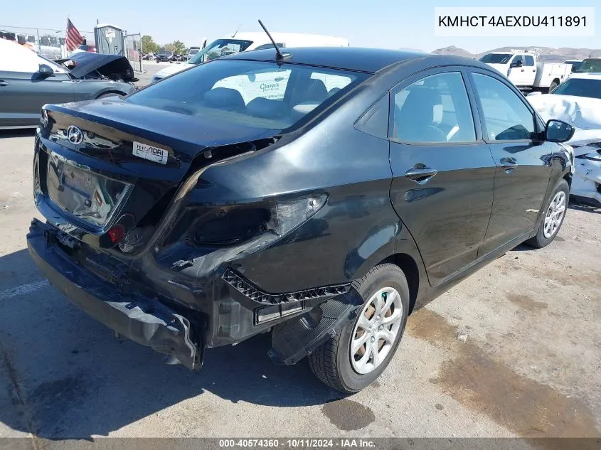 KMHCT4AEXDU411891 2013 Hyundai Accent Gls/Gs