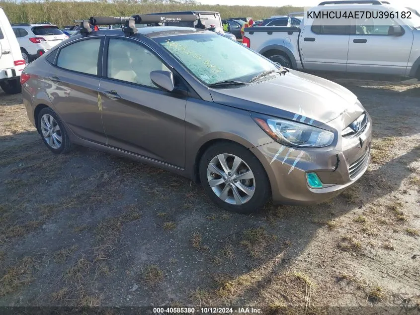 2013 Hyundai Accent Gls/Se VIN: KMHCU4AE7DU396182 Lot: 40585380