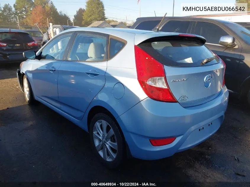 2013 Hyundai Accent Se VIN: KMHCU5AE8DU066542 Lot: 40649934