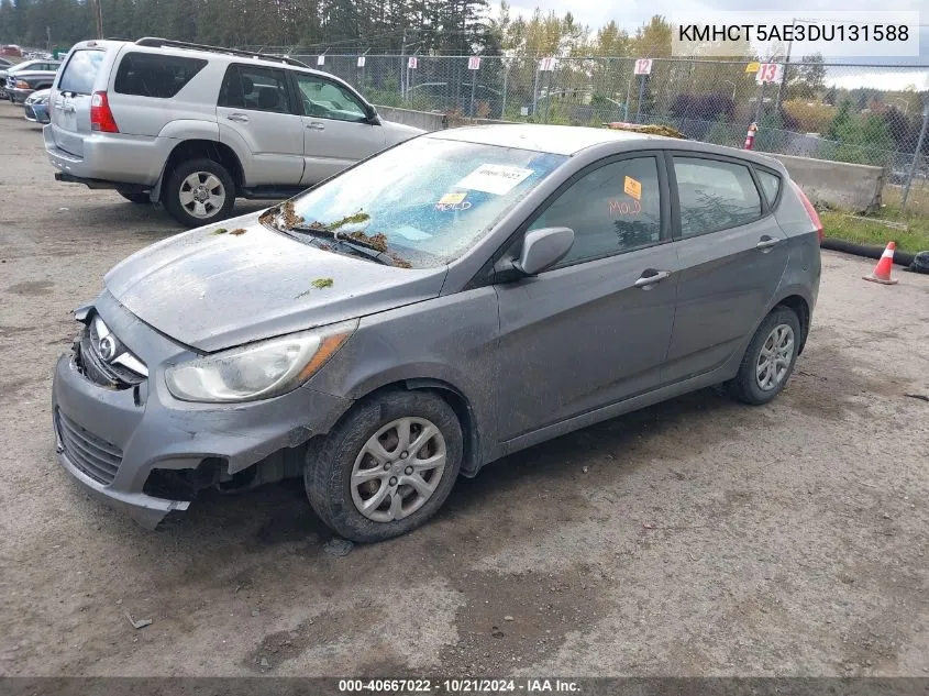 KMHCT5AE3DU131588 2013 Hyundai Accent Gs