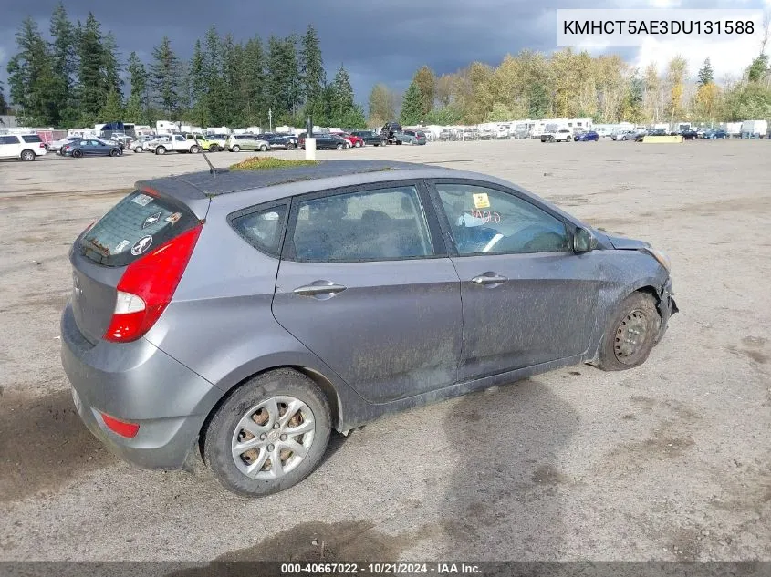 KMHCT5AE3DU131588 2013 Hyundai Accent Gs