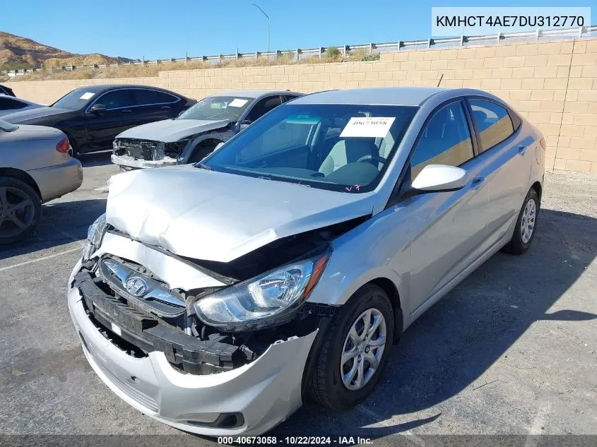 2013 Hyundai Accent Gls VIN: KMHCT4AE7DU312770 Lot: 40673058