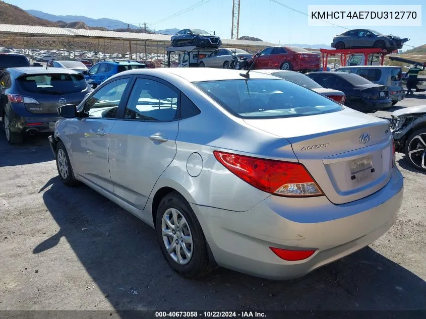 2013 Hyundai Accent Gls VIN: KMHCT4AE7DU312770 Lot: 40673058