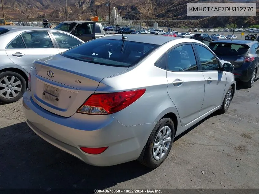 2013 Hyundai Accent Gls VIN: KMHCT4AE7DU312770 Lot: 40673058