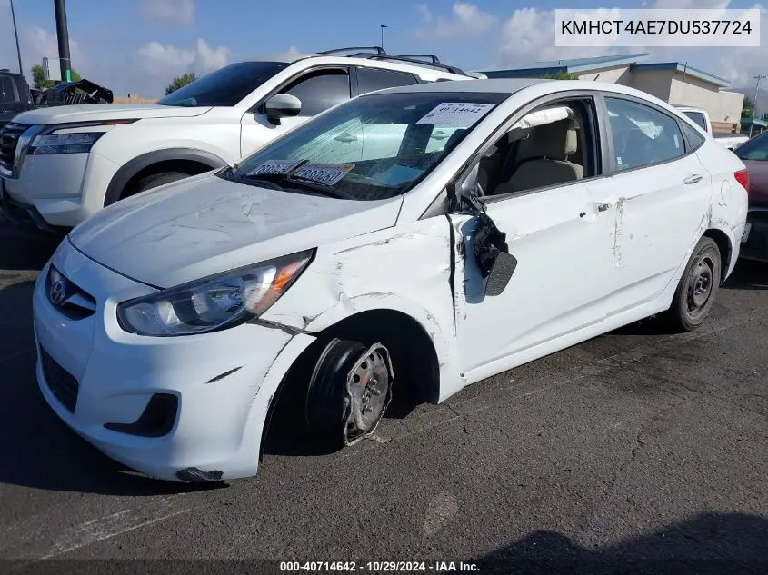 KMHCT4AE7DU537724 2013 Hyundai Accent Gls