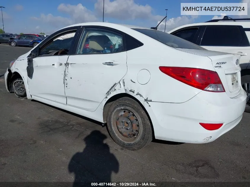 KMHCT4AE7DU537724 2013 Hyundai Accent Gls