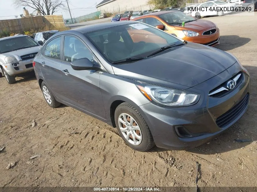 2013 Hyundai Accent Gls VIN: KMHCT4AEXDU361249 Lot: 40730914