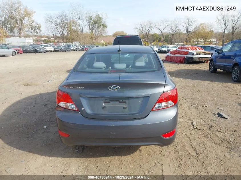 KMHCT4AEXDU361249 2013 Hyundai Accent Gls