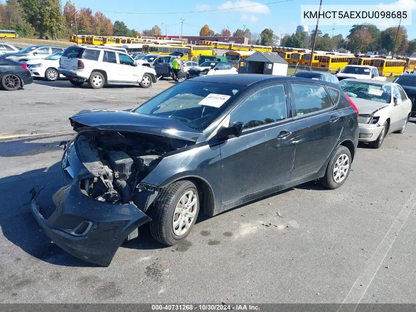 KMHCT5AEXDU098685 2013 Hyundai Accent Gs