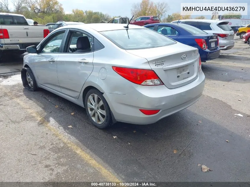 KMHCU4AE4DU436279 2013 Hyundai Accent Gls