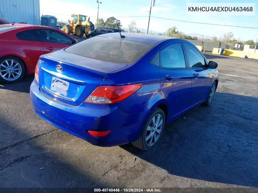 KMHCU4AEXDU463468 2013 Hyundai Accent Gls