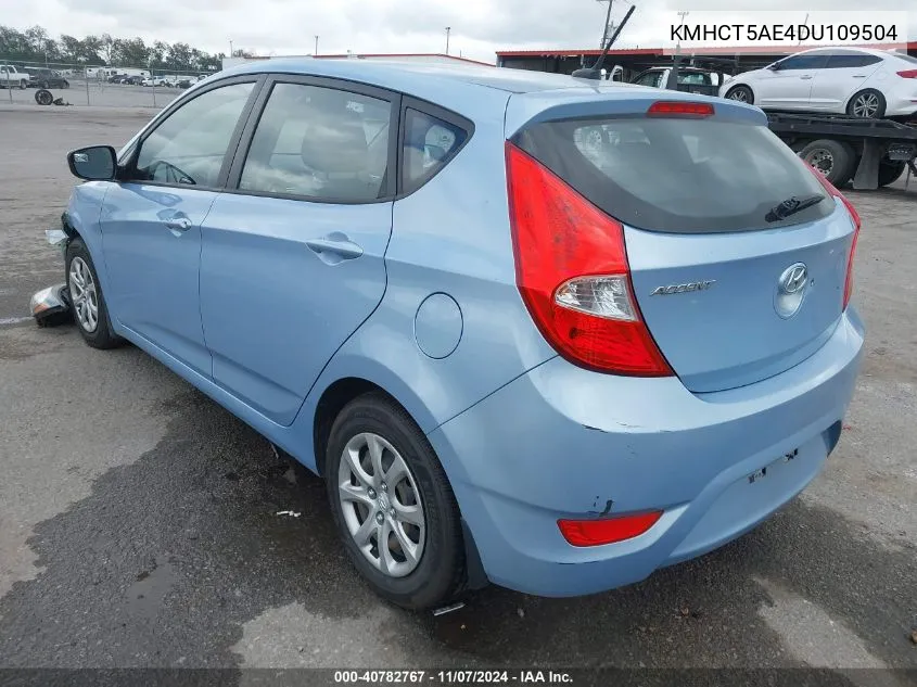 2013 Hyundai Accent Gs VIN: KMHCT5AE4DU109504 Lot: 40782767