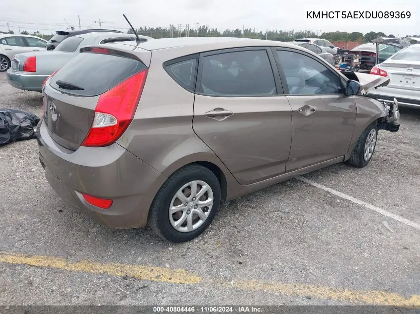 2013 Hyundai Accent Gs VIN: KMHCT5AEXDU089369 Lot: 40804446