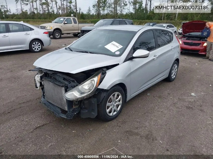 2013 Hyundai Accent Gs VIN: KMHCT5AEXDU073186 Lot: 40805506