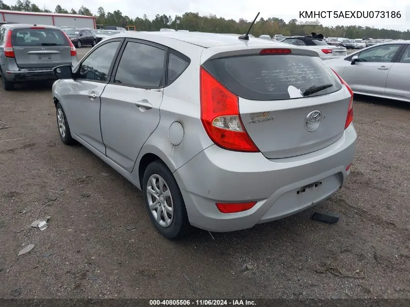 2013 Hyundai Accent Gs VIN: KMHCT5AEXDU073186 Lot: 40805506