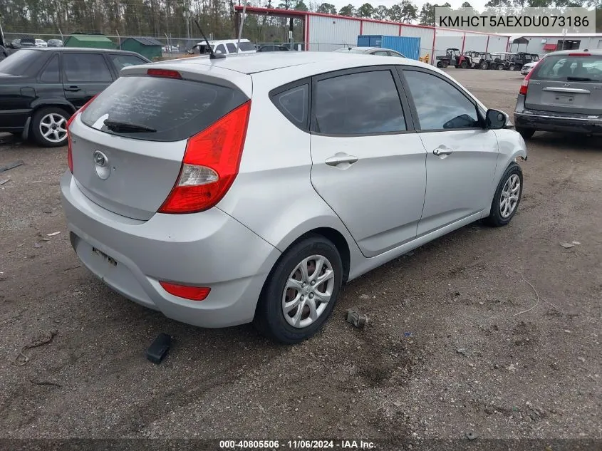 2013 Hyundai Accent Gs VIN: KMHCT5AEXDU073186 Lot: 40805506