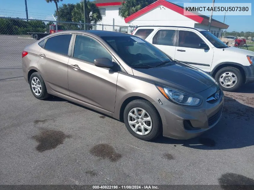 2013 Hyundai Accent Gls VIN: KMHCT4AE5DU507380 Lot: 40822198