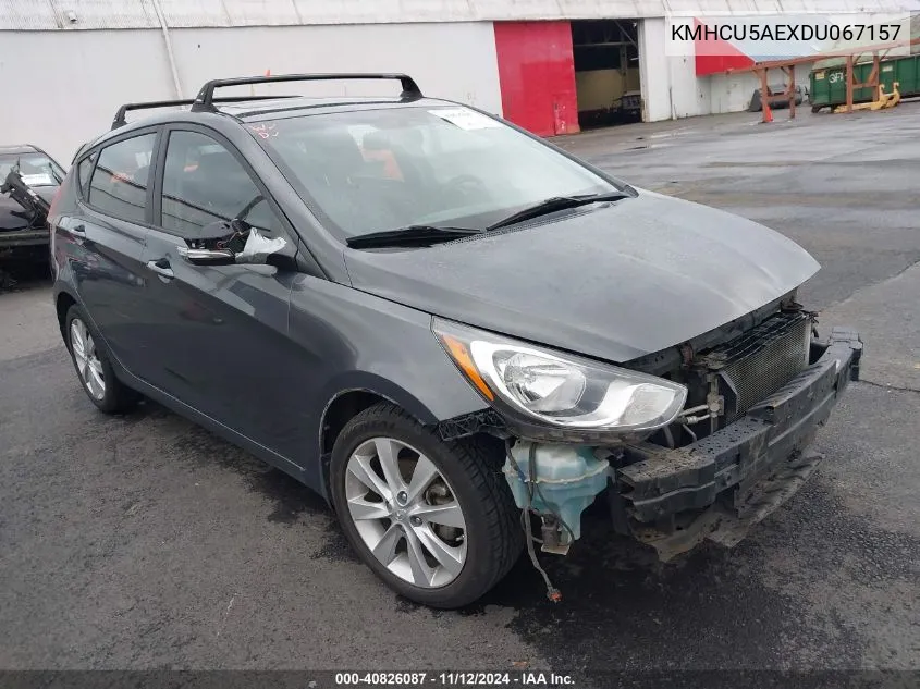 2013 Hyundai Accent Se VIN: KMHCU5AEXDU067157 Lot: 40826087