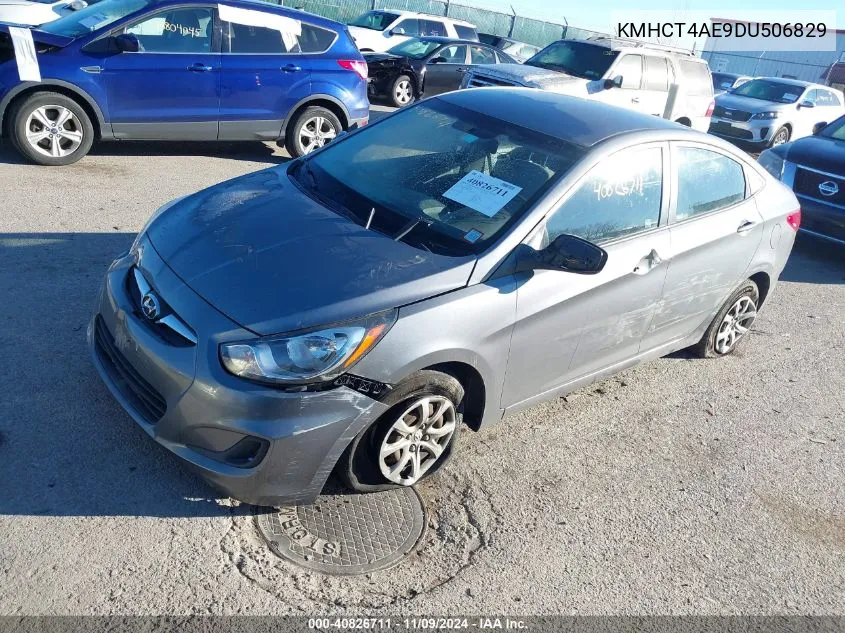 2013 Hyundai Accent Gls VIN: KMHCT4AE9DU506829 Lot: 40826711