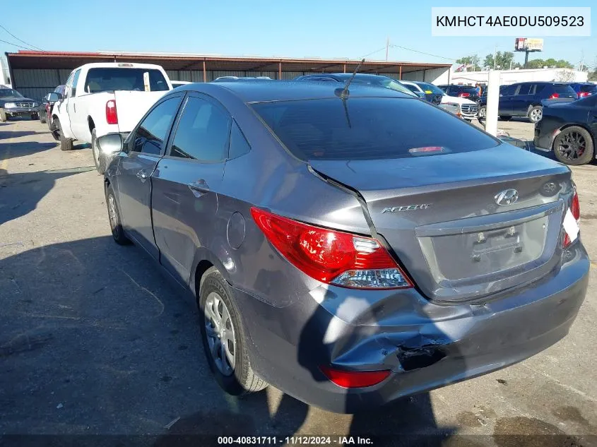 2013 Hyundai Accent Gls VIN: KMHCT4AE0DU509523 Lot: 40831711