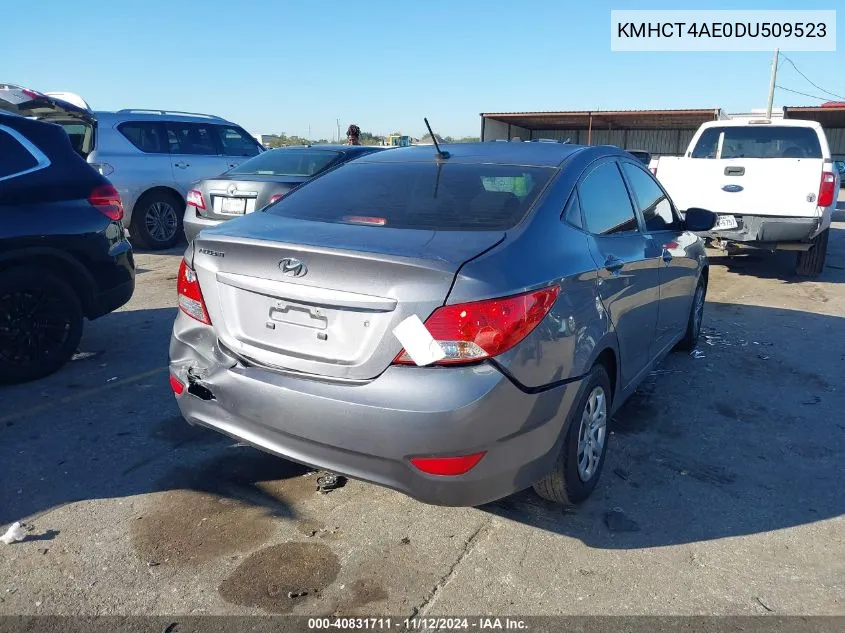 2013 Hyundai Accent Gls VIN: KMHCT4AE0DU509523 Lot: 40831711