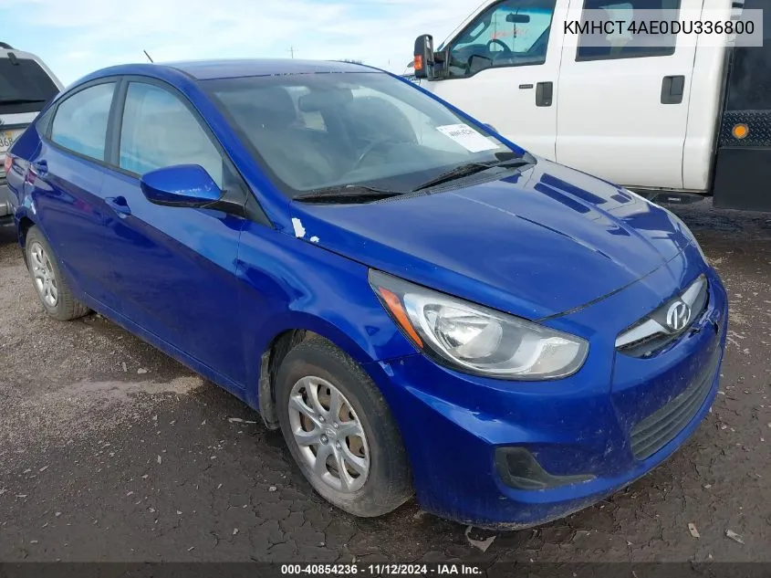 2013 Hyundai Accent Gls VIN: KMHCT4AE0DU336800 Lot: 40854236