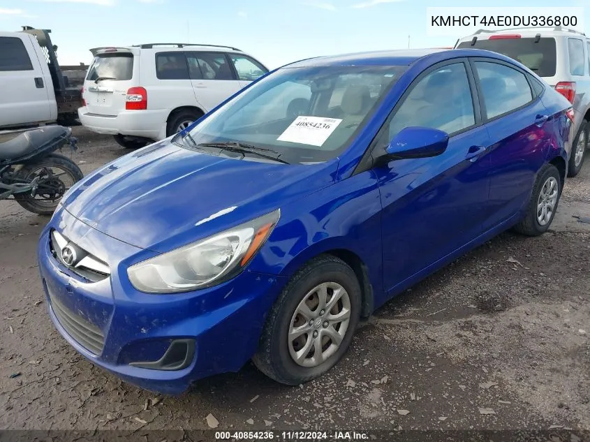 2013 Hyundai Accent Gls VIN: KMHCT4AE0DU336800 Lot: 40854236