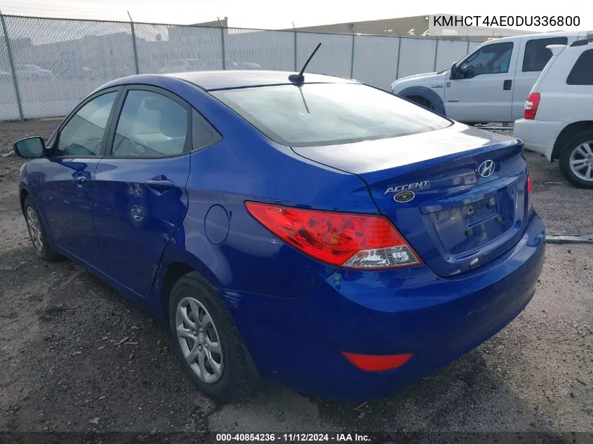 2013 Hyundai Accent Gls VIN: KMHCT4AE0DU336800 Lot: 40854236