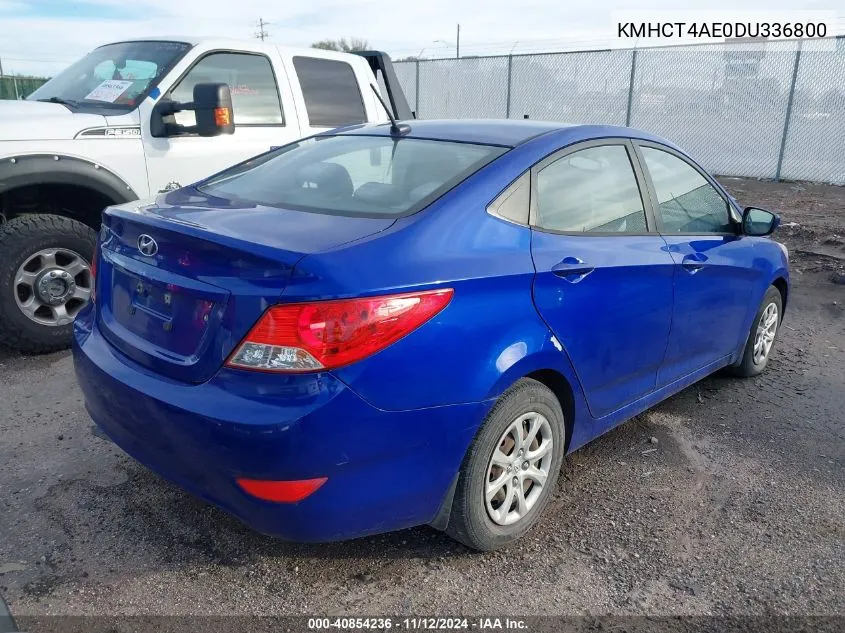 2013 Hyundai Accent Gls VIN: KMHCT4AE0DU336800 Lot: 40854236