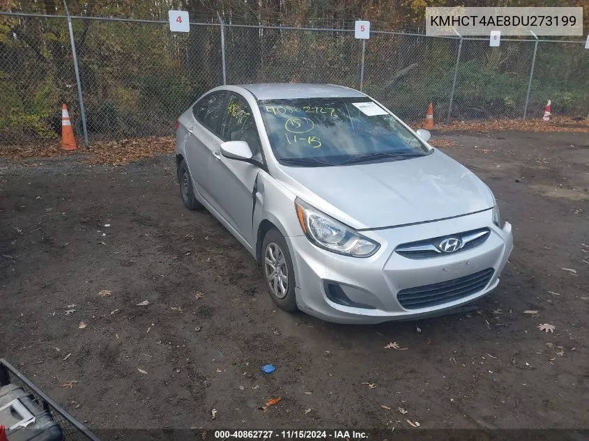 2013 Hyundai Accent Gls VIN: KMHCT4AE8DU273199 Lot: 40862727