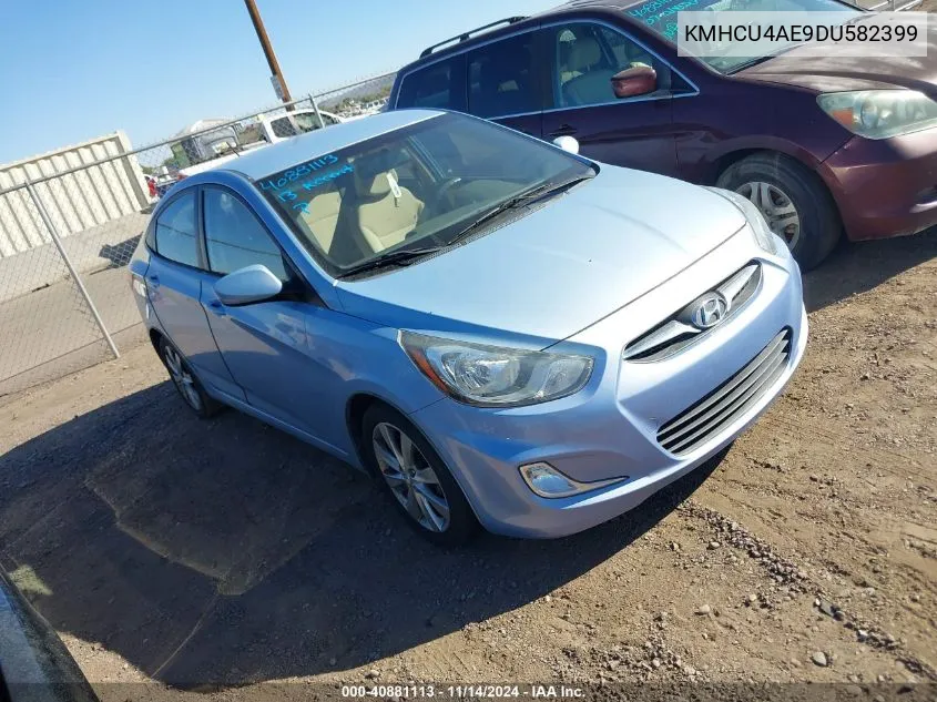 2013 Hyundai Accent Gls VIN: KMHCU4AE9DU582399 Lot: 40881113