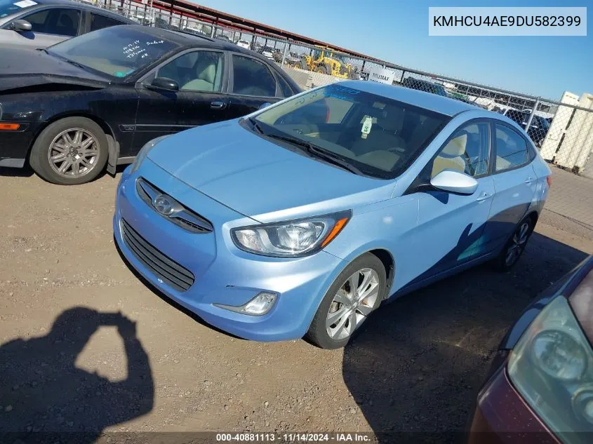 2013 Hyundai Accent Gls VIN: KMHCU4AE9DU582399 Lot: 40881113