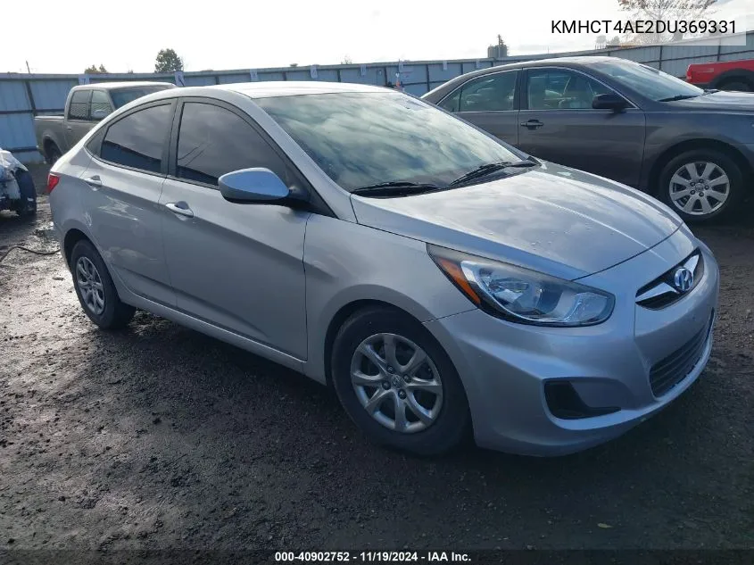 2013 Hyundai Accent Gls VIN: KMHCT4AE2DU369331 Lot: 40902752