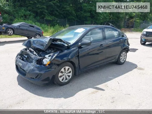 KMHCT4AE1EU745468 2014 Hyundai Accent