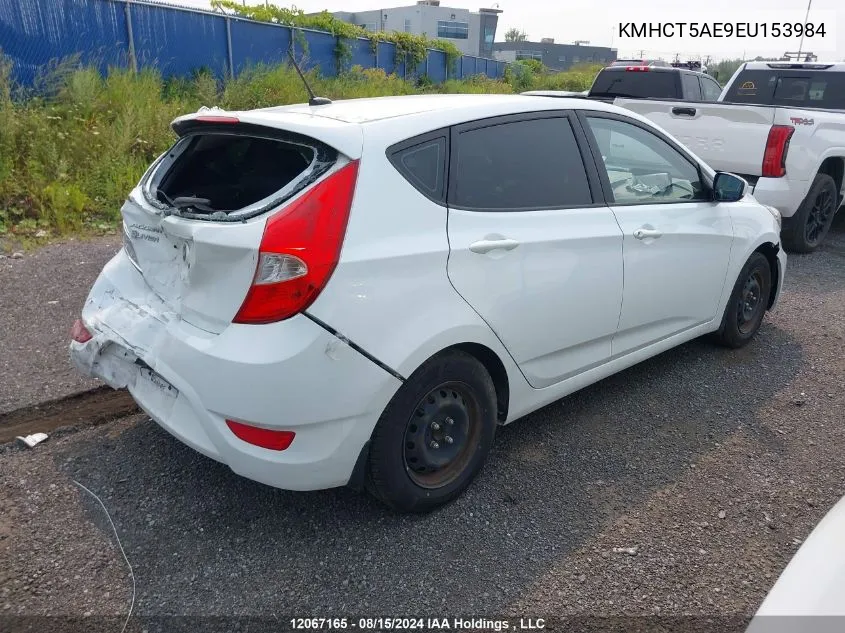 KMHCT5AE9EU153984 2014 Hyundai Accent Gls/Gs