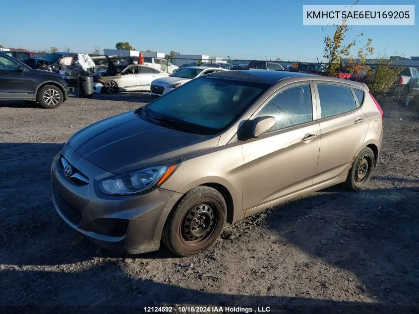 2014 Hyundai Accent Gls/Gs VIN: KMHCT5AE6EU169205 Lot: 12124592