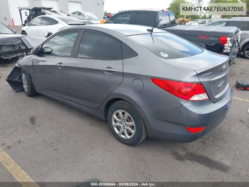 2014 Hyundai Accent Gls VIN: KMHCT4AE7EU637050 Lot: 39388664