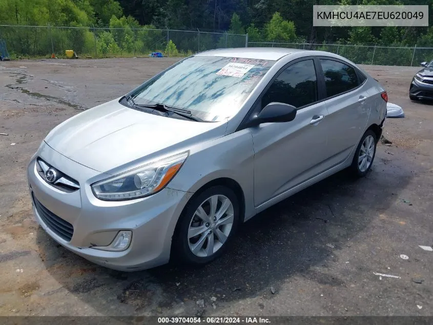 2014 Hyundai Accent Gls VIN: KMHCU4AE7EU620049 Lot: 39704054