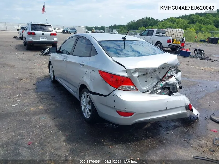 2014 Hyundai Accent Gls VIN: KMHCU4AE7EU620049 Lot: 39704054