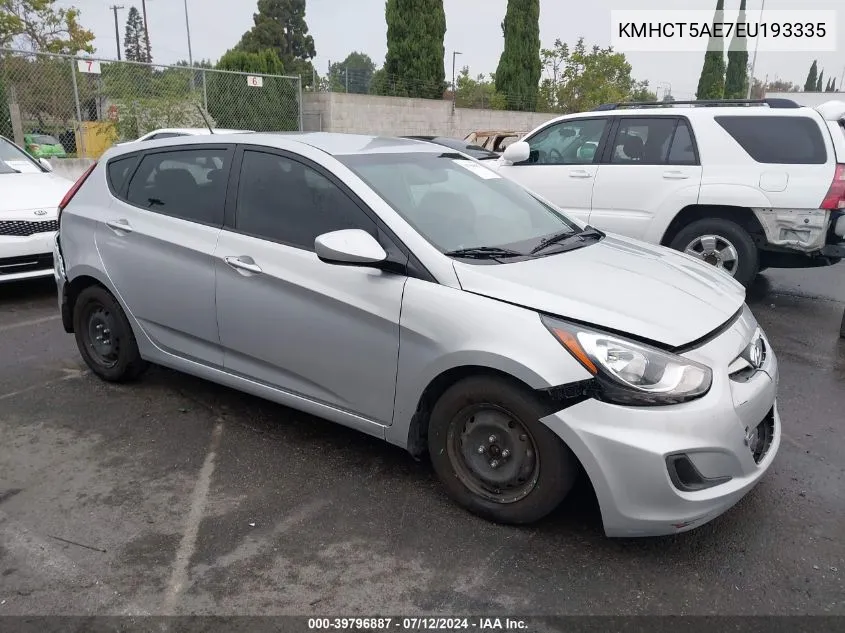 KMHCT5AE7EU193335 2014 Hyundai Accent Gs