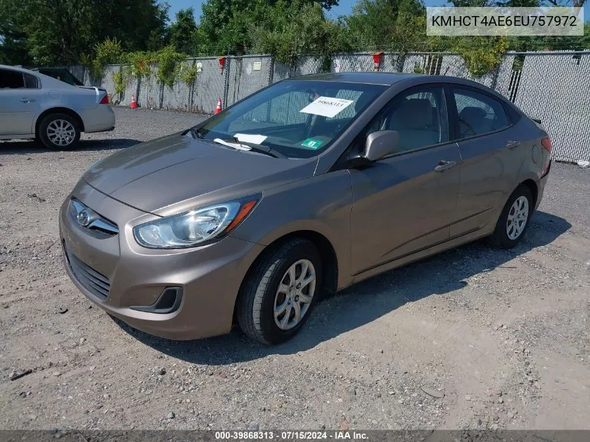 KMHCT4AE6EU757972 2014 Hyundai Accent Gls