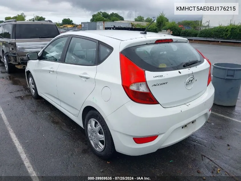 KMHCT5AE0EU176215 2014 Hyundai Accent Gs