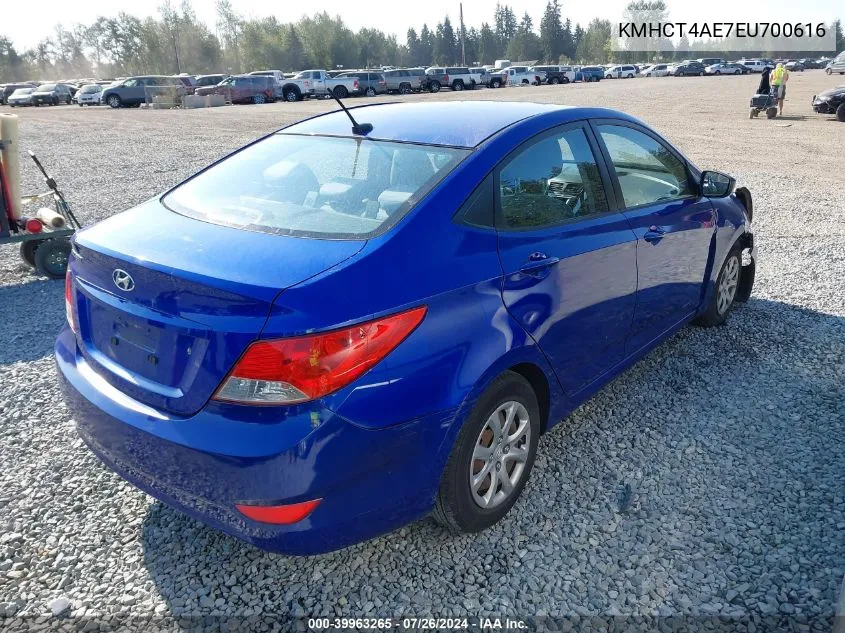 KMHCT4AE7EU700616 2014 Hyundai Accent Gls