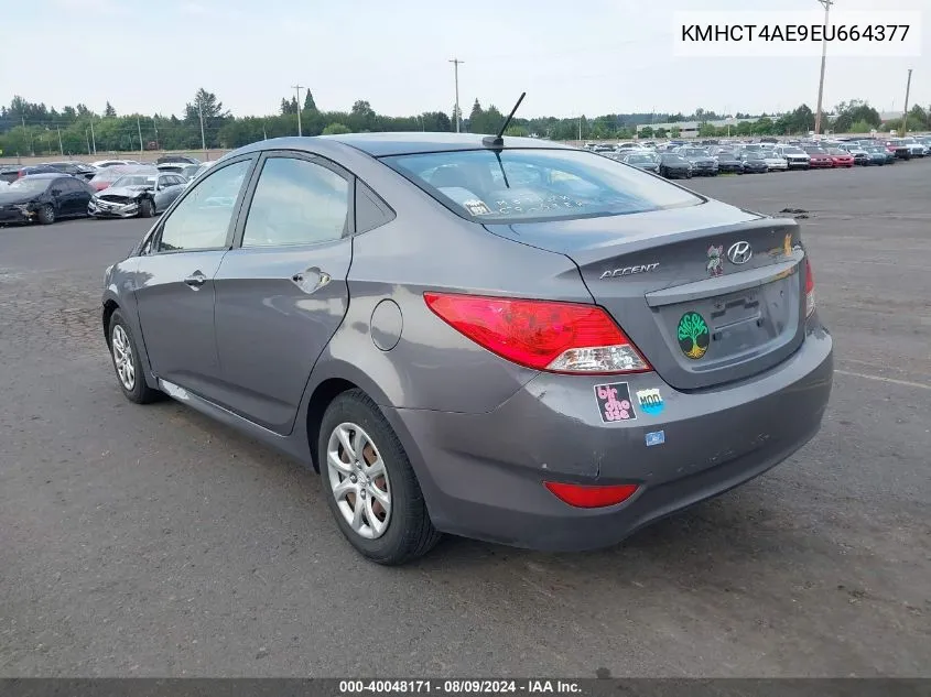 KMHCT4AE9EU664377 2014 Hyundai Accent Gls